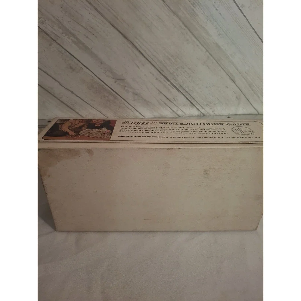 1971 Sentence Cube Game Scrabble Brand Selchow & Righter Co.